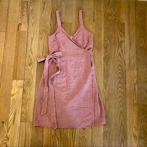 Dusty Rose Wrap Dress